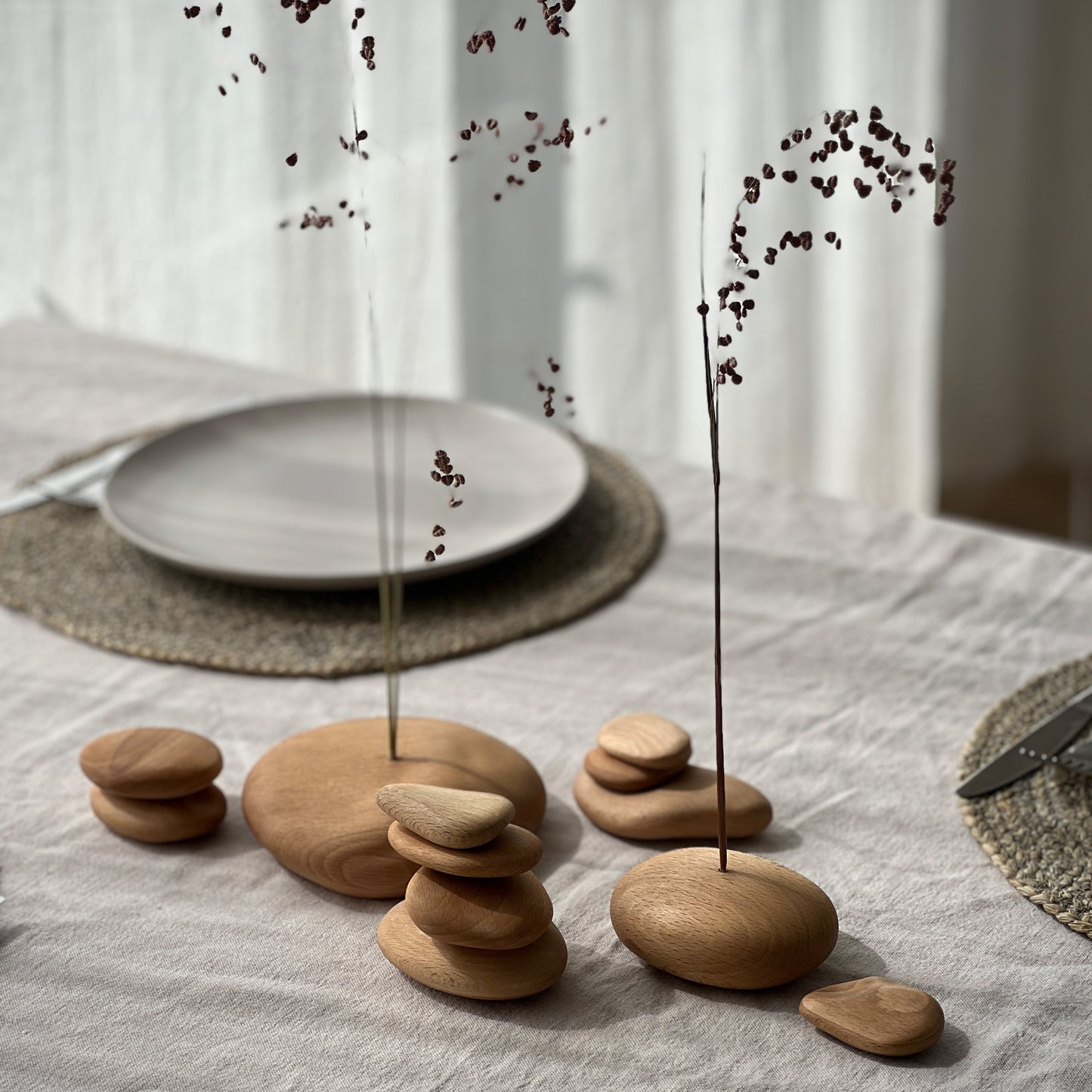 Pebble Vases (Set of 2)